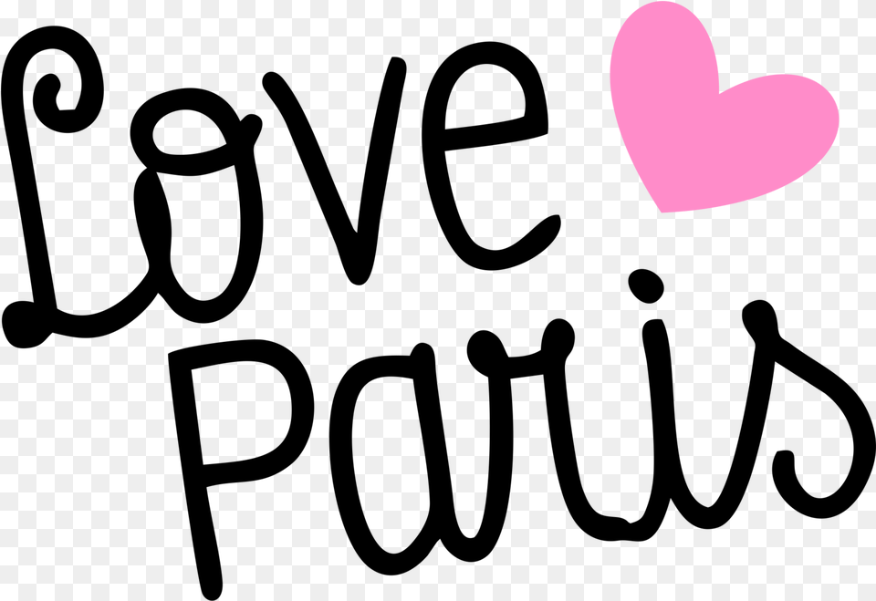 Paris Clipart Font Calligraphy, Heart, Astronomy, Moon, Nature Png Image