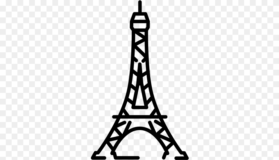 Paris Clipart Sketch For Download And Use In Presentations Eiffel Tower Icon Gray Free Transparent Png