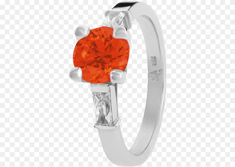 Paris Fire Opal Orange In Platinum Pre Engagement Ring, Accessories, Gemstone, Jewelry, Diamond Png Image