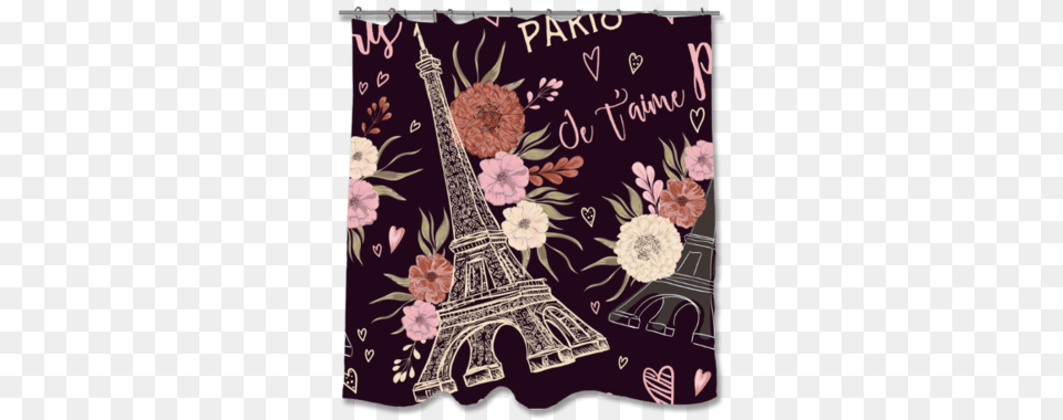 Paris Pattern Collection Shower Curtain Shower Curtains Charcoal Fold Over Clutch Women39s Lavender Blushmisty, Art, Graphics, Blackboard Free Png Download