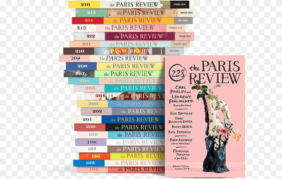 Paris Review Stack The Paris Review, Advertisement, Book, Publication, Poster Png