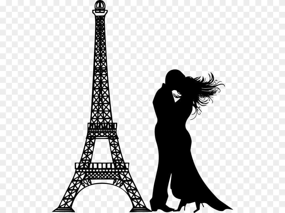 Paris Silhouette, Gray Free Png Download