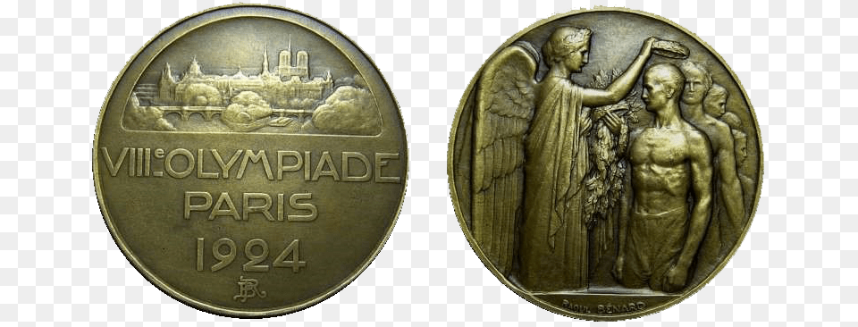 Paris Summer Olympics Participation Medal Paris 1924 Olympics Medal, Adult, Wedding, Person, Man Png Image