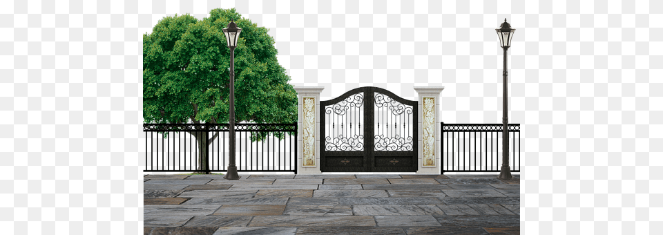 Park Flagstone, Gate, Path, Walkway Free Png Download