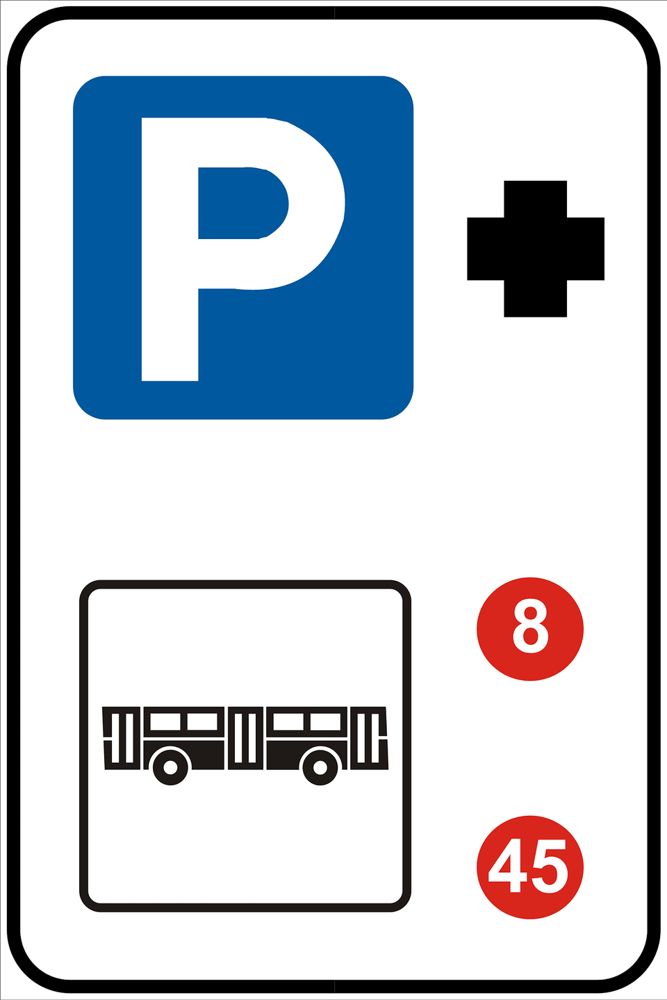 Park And Ride Clipart, Symbol, First Aid Free Png