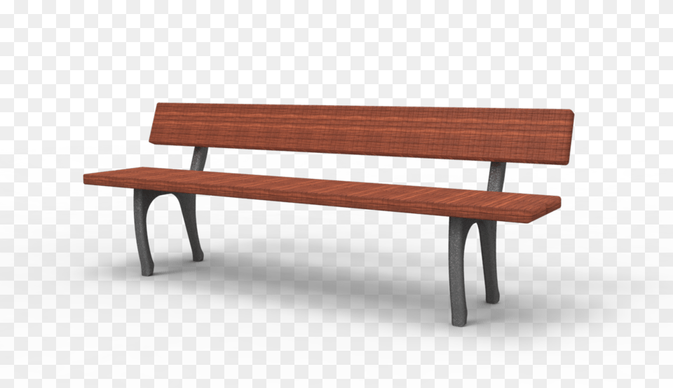 Park Bench Cad Model Library Grabcad, Furniture, Park Bench Free Png