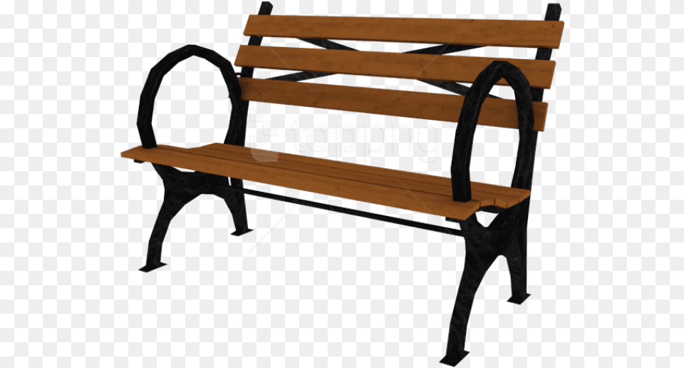 Park Bench With Bench, Furniture, Park Bench, Crib, Infant Bed Png Image