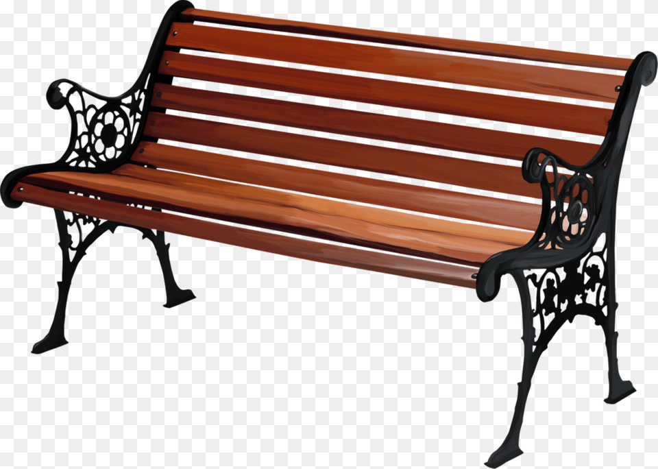 Park Chair Hd, Bench, Furniture, Park Bench Free Png Download