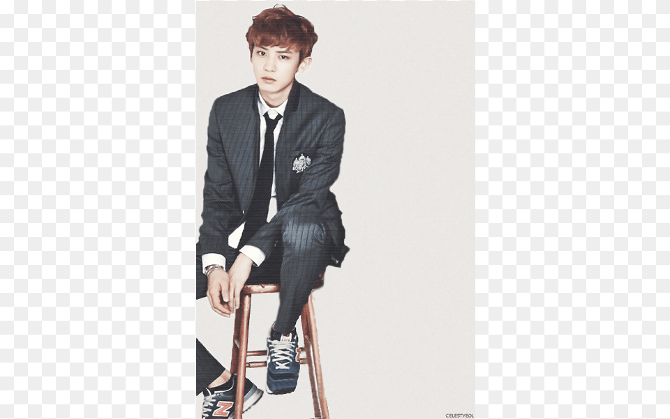 Park Chanyeol Exo Chanyeol Flower, Accessories, Teen, Suit, Shoe Free Transparent Png