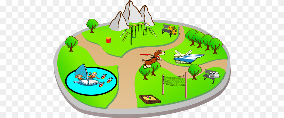Park Clip Art, Play Area, Grass, Plant, Outdoor Play Area Free Png