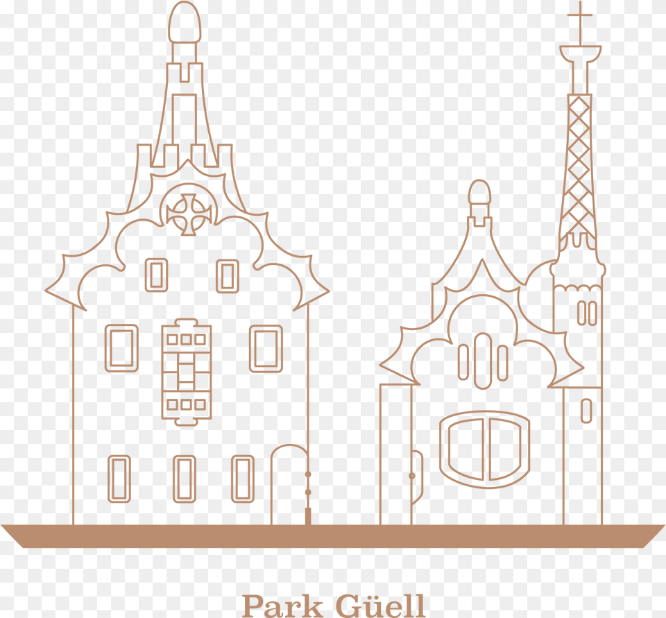 Park Guell Icon, Architecture, Building, Spire, Tower Png Image