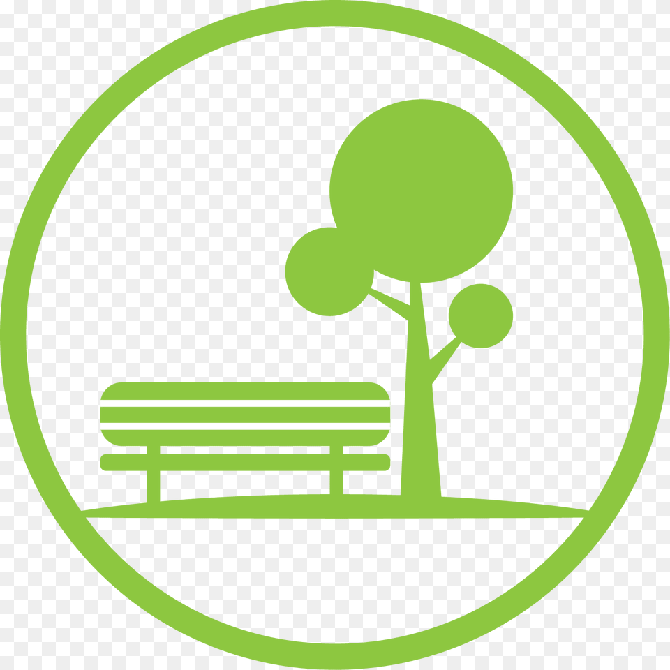 Park Icon, Bench, Furniture, Green, Ammunition Png