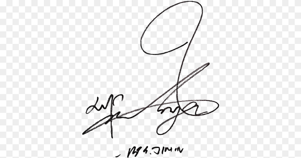 Park Jimin Signature Bts Jimin Signature, Handwriting, Text, Accessories, Jewelry Free Png