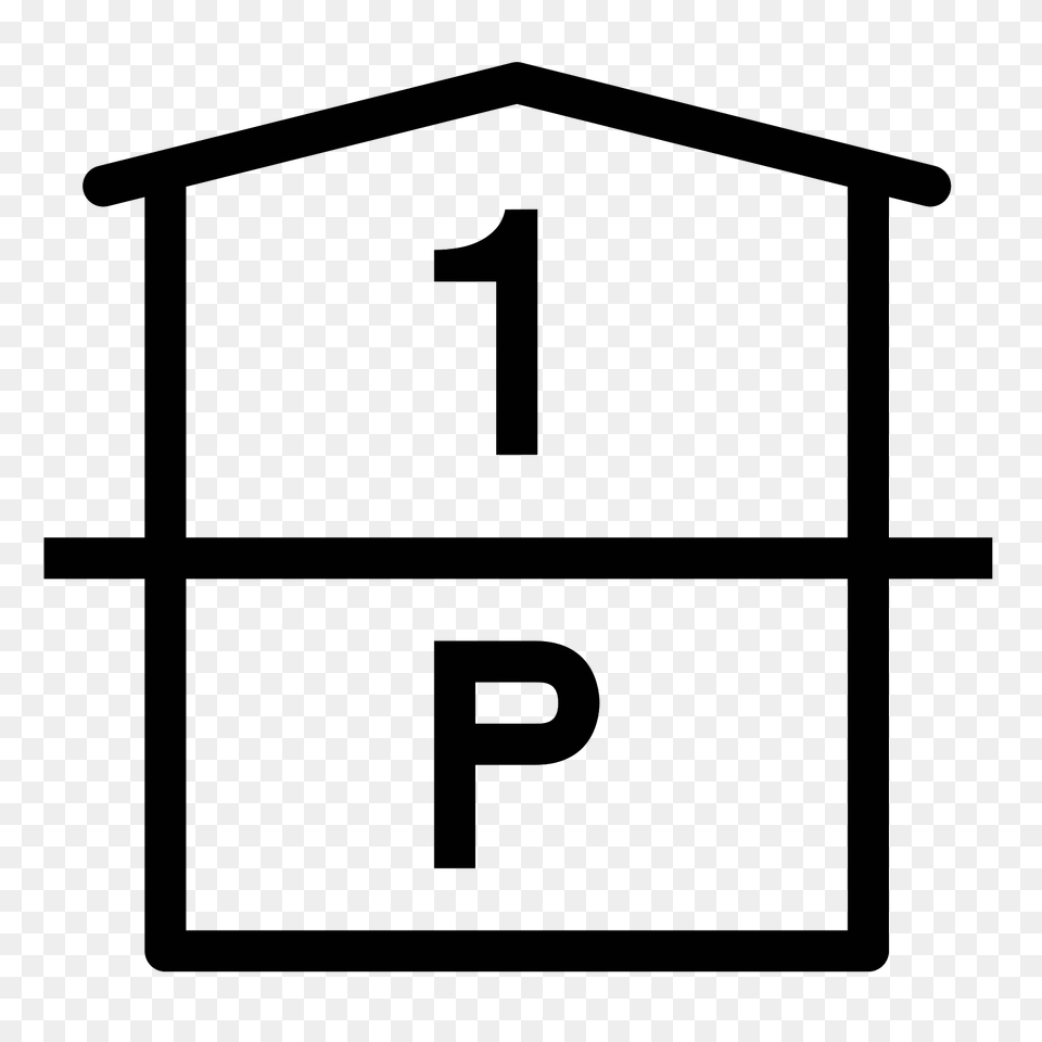 Parking And Floor Icon, Gray Free Png