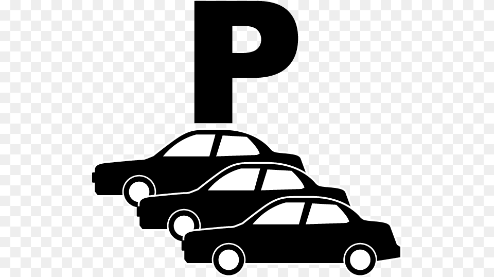 Parking Lot Car Lot Icon, Transportation, Sedan, Vehicle, Stencil Free Png