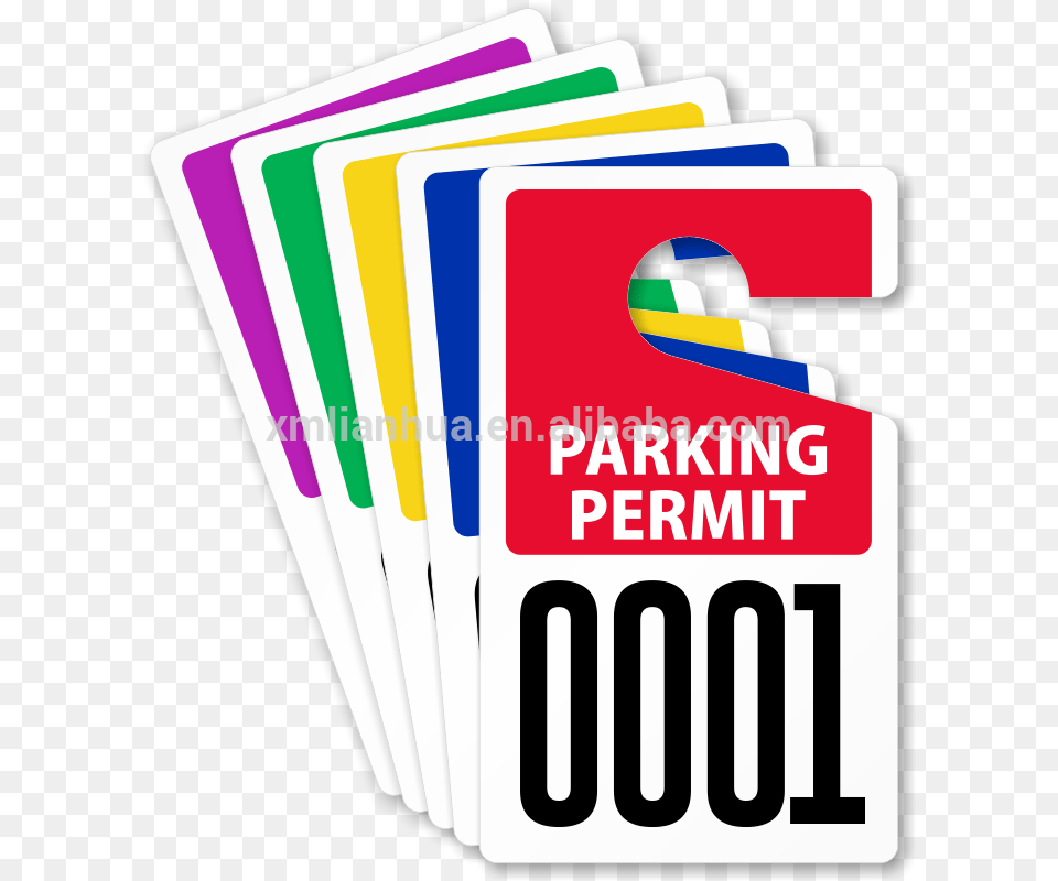 Parking Permit Cardboard Paper Hanging Sign Advertising Parking Permit, Dynamite, Weapon, Text, File Png