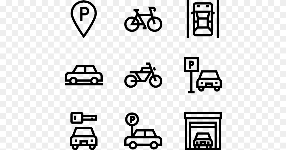 Parking Plumbing Icon, Gray Png