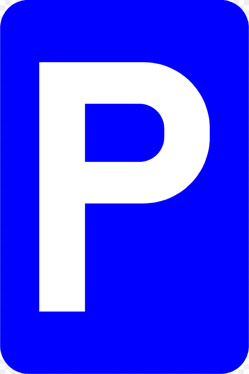 Parking Sign In Belgium Clipart, Number, Symbol, Text Png Image