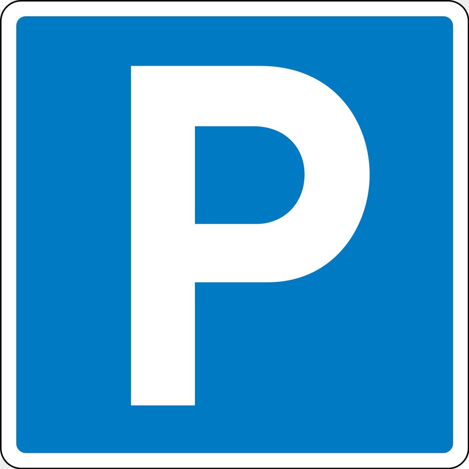 Parking Sign In Denmark Clipart, Symbol, Text, Number Free Png Download