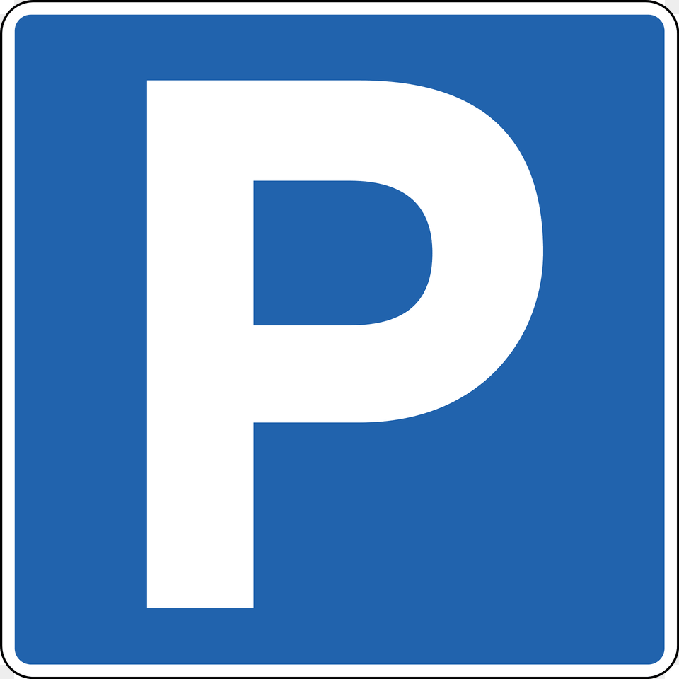 Parking Sign In Iceland Clipart, Symbol, Text, Number Png Image