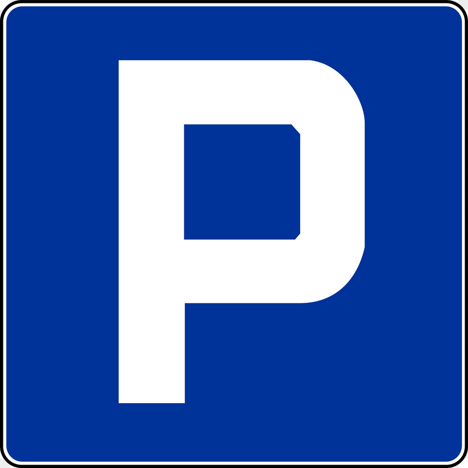 Parking Sign In Poland Clipart, Symbol, Text Free Transparent Png