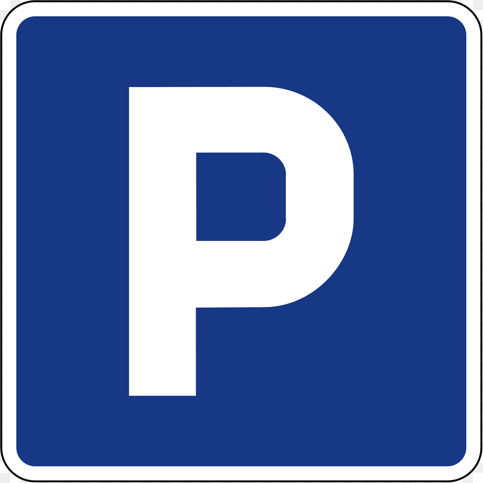 Parking Sign In Slovenia Clipart, Symbol, Text, Number Png Image