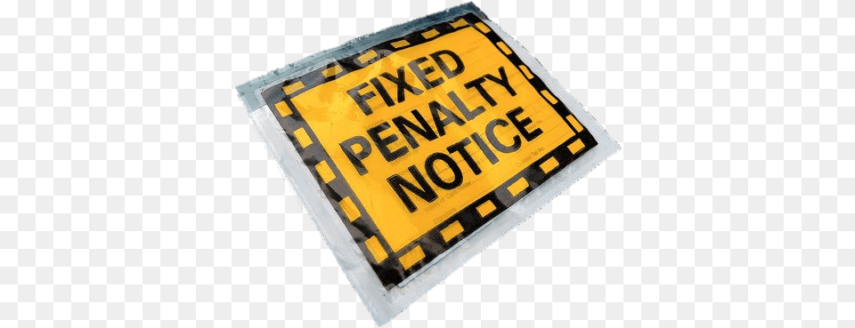 Parking Ticket Stickpng Fixed Penalty Notice, Sign, Symbol, Text Png