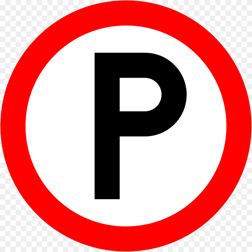 Parking Zone Sign In Ireland Clipart, Symbol, Road Sign Free Png Download