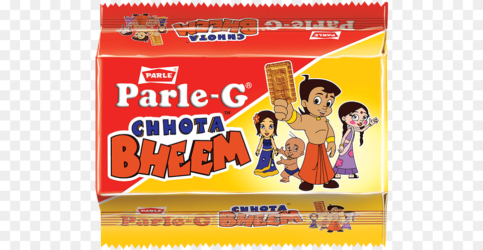 Parle G Chhota Bheem Biscuit, Baby, Person, Food, Sweets Png