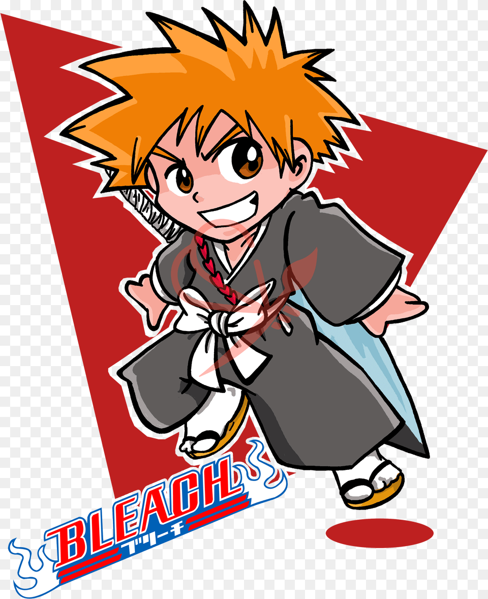 Parodia Ichigo Kurosaki De Bleach Cartoon, Book, Comics, Publication, Baby Free Png