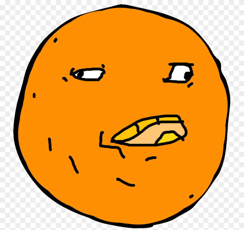 Parody Of Annoying Orange, Face, Head, Person, Food Free Transparent Png
