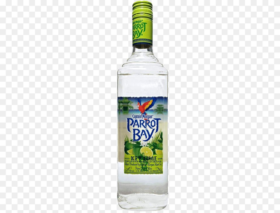 Parrot Bay Key Lime Rum, Alcohol, Beverage, Liquor, Animal Free Transparent Png