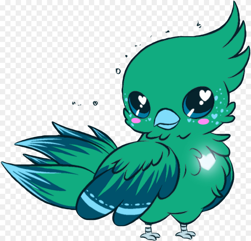Parrot Kawaii Cute Blue Bird Pirate Yellow Beak, Art, Graphics Png Image