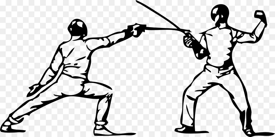 Parry 960 720 Fencing Clipart, Gray Png Image