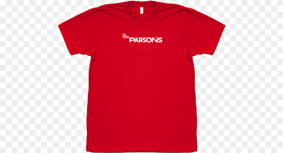 Parsons T Shirt White Logo F 104 T Shirt, Clothing, T-shirt Free Png