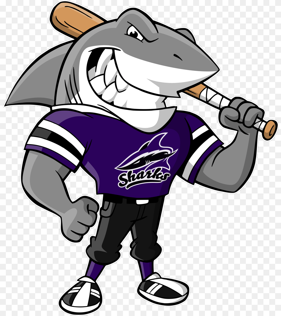 Part 1 Pitchers Sharks Softball Logo, People, Person, Book, Comics Png Image