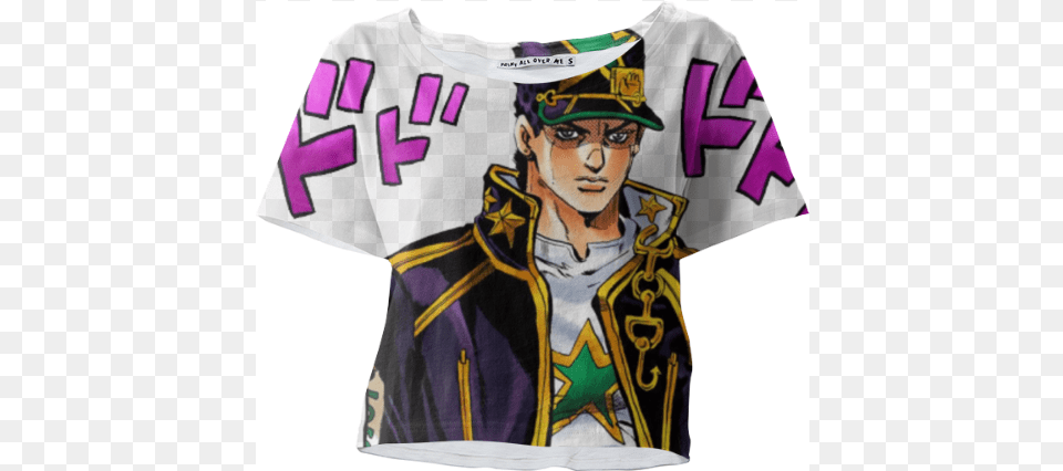 Part 6 Jotaro Kujo 44 Jojo Stone Ocean Jotaro, Clothing, Shirt, T-shirt Png Image