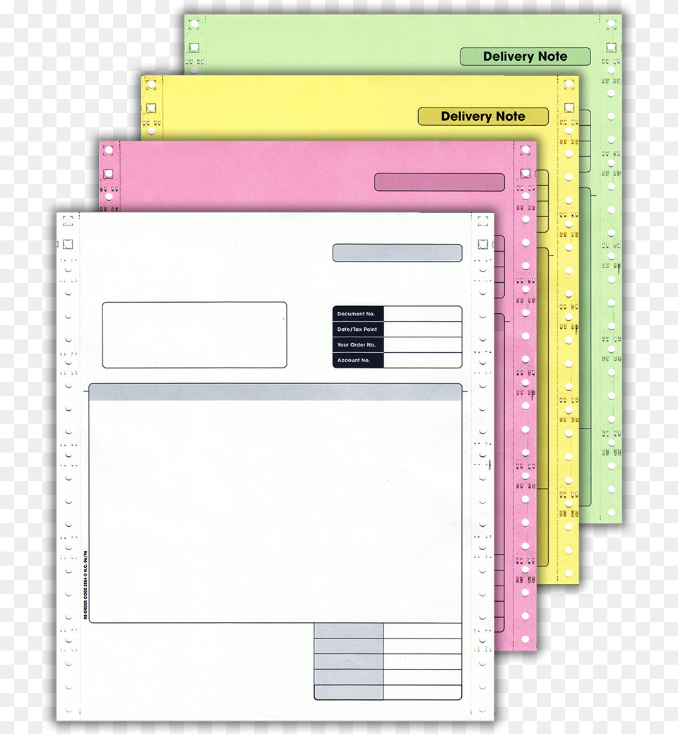 Part Continuous Invoicedelivery Note, Page, Text, File Free Transparent Png