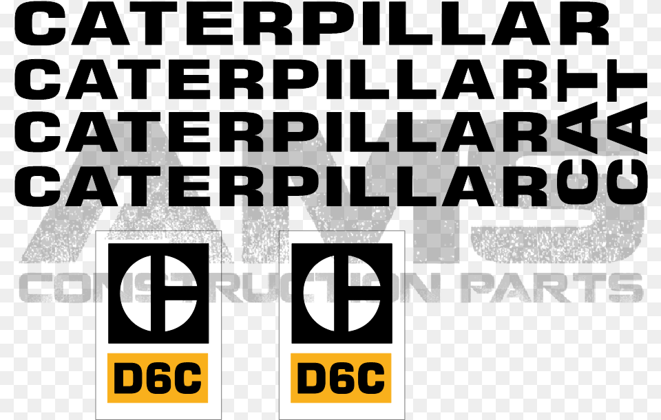 Part D6c Caterpillar Logo, Scoreboard, Text Free Transparent Png