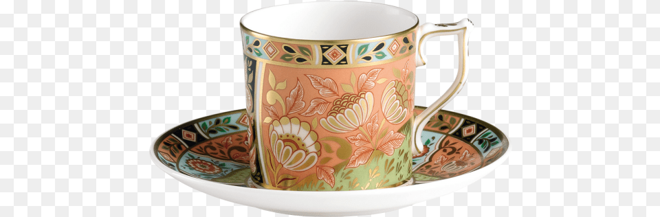 Part Of A Larger Collection Of Imari Inspired Accent Royal Crown Derby Imari Accent Regency Flowers, Cup, Saucer, Art, Porcelain Free Png Download