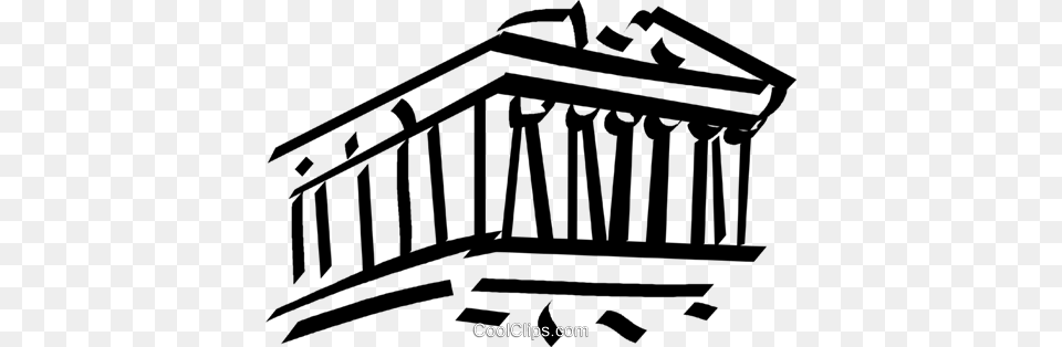 Parthenon Clipart Black And White, Architecture, Building, Person, Pillar Free Transparent Png