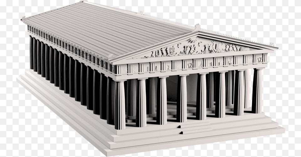 Parthenon Greece 3d Model, Architecture, Building, Person, Pillar Png