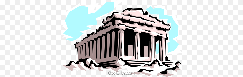 Parthenon Royalty Free Vector Clip Art Illustration, Architecture, Shrine, Prayer, Pillar Png Image