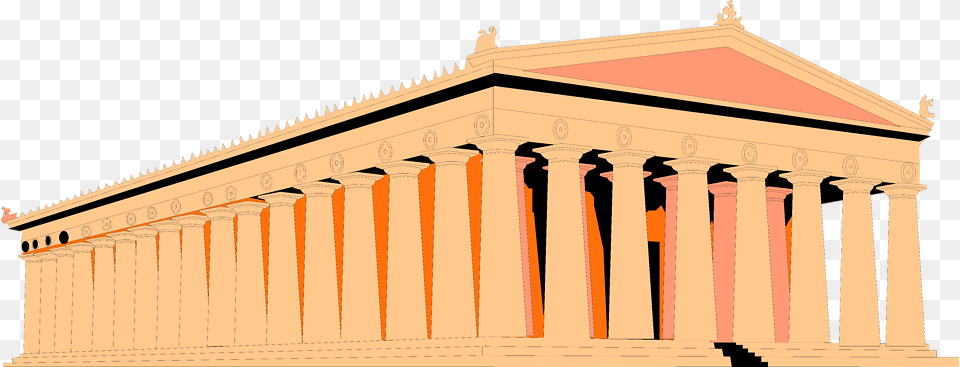 Parthenon Stock Photo Illustration Of The Parthenon, Architecture, Building, Person, Pillar Png Image