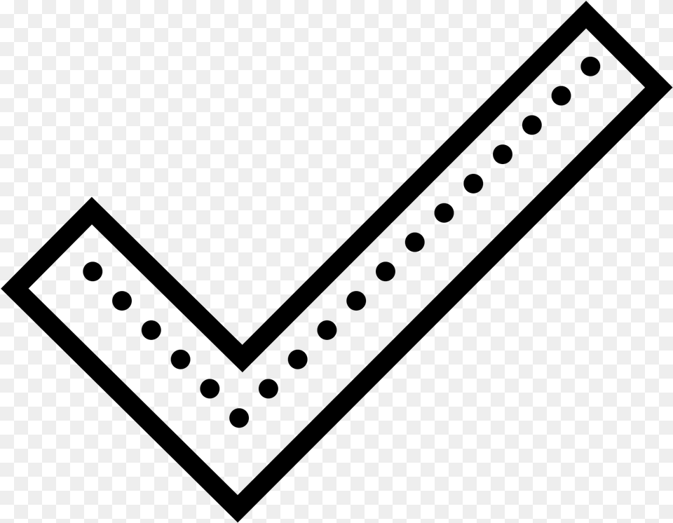 Partial Check Mark, Gray Free Transparent Png