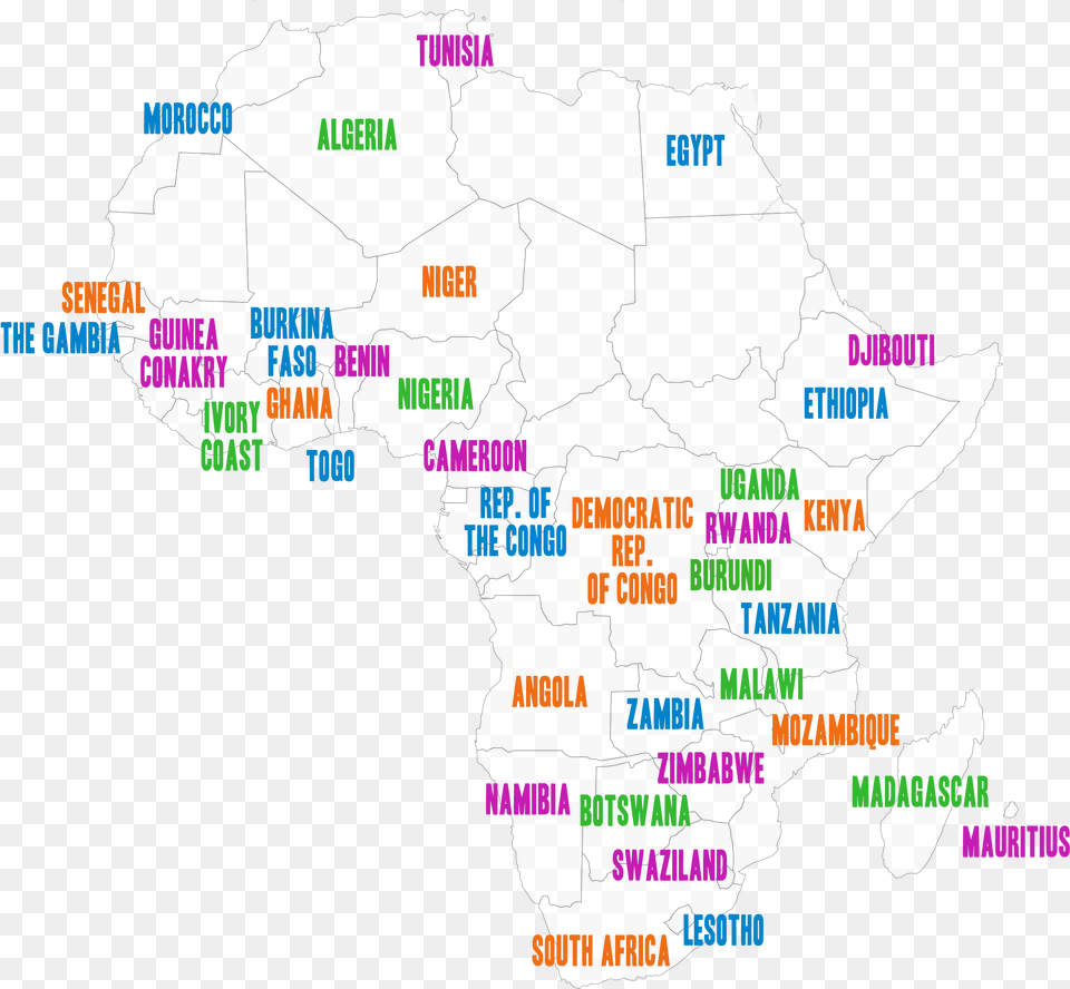 Participating Countries In Africa, Atlas, Chart, Diagram, Map Free Png Download