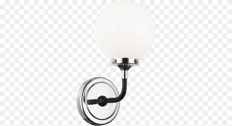 Particle Black And Chrome With Rod Sconce Sconce, Lamp, Light Fixture Free Png