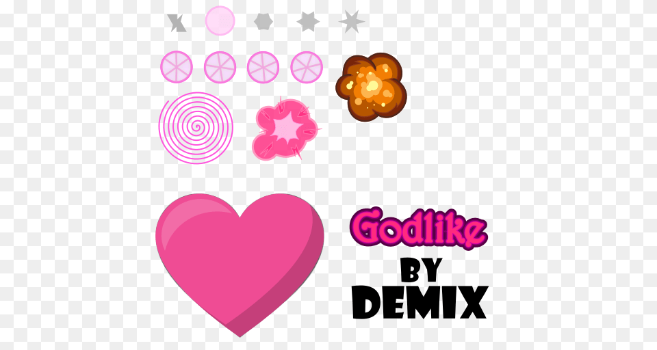 Particles, Heart Png Image