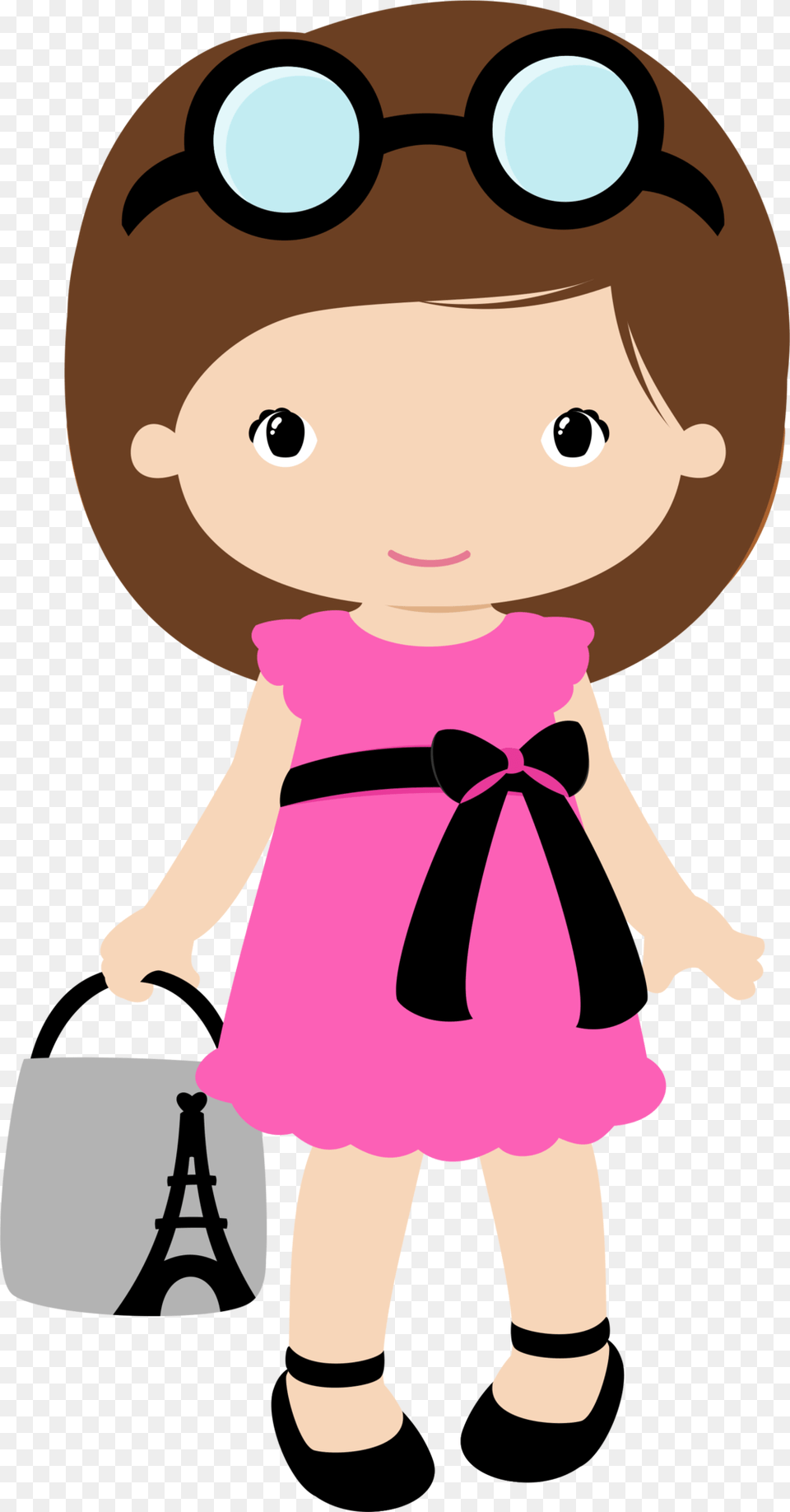 Parties Clip Art Girl, Baby, Bag, Person, Face Png Image