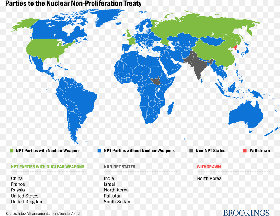 Parties To The Nuclear Non Proliferation Treaty Countries In The World That Drive, Chart, Plot, Map, Atlas Png Image